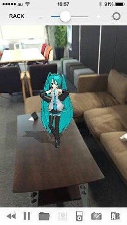 画像ギャラリー No.005のサムネイル画像 / ARアプリ「SNOW MIKU AhR」がアップデートし「HATSUNE MIKU AhR」に名称変更。さまざまな種類の3Dモデルをコレクション可能に