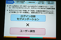 画像ギャラリー No.025のサムネイル画像 / ［CEDEC 2016］感情を伴うデータで，より的確な運営を。「スマホゲーム分析の一歩先へ 〜ユーザー行動ログとユーザーの感情を結びつける新しい分析手法〜」をレポート