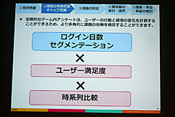 画像ギャラリー No.028のサムネイル画像 / ［CEDEC 2016］感情を伴うデータで，より的確な運営を。「スマホゲーム分析の一歩先へ 〜ユーザー行動ログとユーザーの感情を結びつける新しい分析手法〜」をレポート