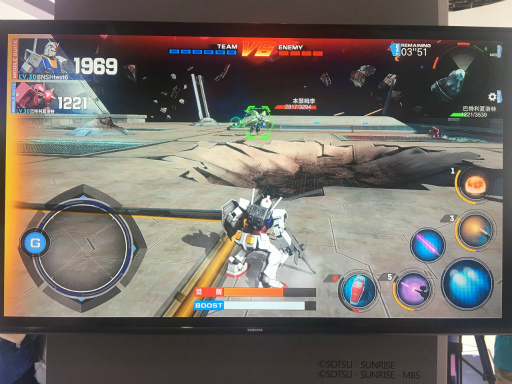 画像ギャラリー No.007のサムネイル画像 / ［CJ2017］タイマン仕様のスマホ版「エクバ」か？ 「機動戦士ガンダム エクストリームバーサス」シリーズと思われるスマホアプリがプレイアブル出展