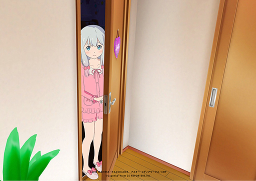 画像ギャラリー No.004のサムネイル画像 / ［TGS 2017］エロマンガ先生に近づけるスマホ用VRアプリ「めざましVR！義妹と同居生活 エロマンガ先生 -紗霧の部屋着編」で，もう実妹いらないな
