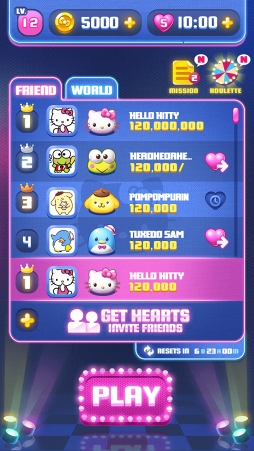 画像ギャラリー No.003のサムネイル画像 / サンリオキャラが登場するパズルゲーム「Hello Kitty Disco POP」,Facebookインスタントゲームにて配信