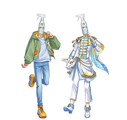 画像ギャラリー No.011のサムネイル画像 / 花王の掃除用品がアイドルになって登場するノベルゲーム「掃除相愛LOVE」,スマホやPC向けに無料配信。4月30日まで楽しめる
