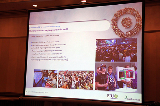 画像ギャラリー No.006のサムネイル画像 / 「Gamescom 2013」の記者発表会が開催。今回はビジネスエリアを強化し，より総合的かつ国際的なゲームイベントを目指す
