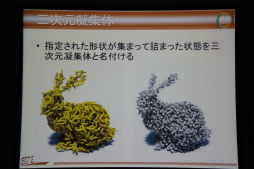 画像ギャラリー No.020のサムネイル画像 / ［CEDEC 2013］計算でおにぎりや毛玉を作る方法とは？　三次元凝集体のプロシージャルモデリング技術を紹介