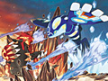 ［E3 2014］3DS「ポケットモンスター オメガルビー・アルファサファイア」は11月21日発売。パッケージを飾る2匹のポケモンはグラードン/カイオーガが「ゲンシカイキ」をした姿であることも明らかに