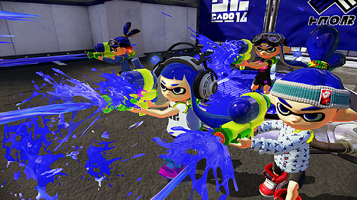 画像ギャラリー No.028のサムネイル画像 / ［E3 2014］“人で撃って，イカでアクション”という仰天発想。マップにインクを塗り付けて戦況を変えていくオンラインアクション「Splatoon」が発表