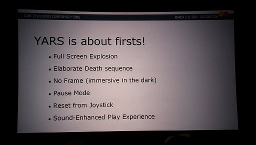 画像ギャラリー No.005のサムネイル画像 / ［GDC 2015］Atari史上指折りの大ヒットを記録したシューティング「Yars' Revenge」開発秘話。Yars' Revengeで実現された“最初のこと”とは
