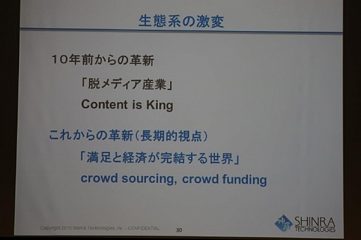 画像ギャラリー No.018のサムネイル画像 / ［OGC 2015］シンラ・テクノロジーの和田洋一氏がゲーム産業の過去10年，そして今後を語った基調講演をレポート