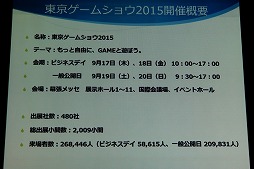 画像ギャラリー No.008のサムネイル画像 / 東京ゲームショウ2016は9月15日から18日まで開催。テーマ「エンターテインメントが変わる。未来が変わる。」や開催概要が明かされた発表会をレポート