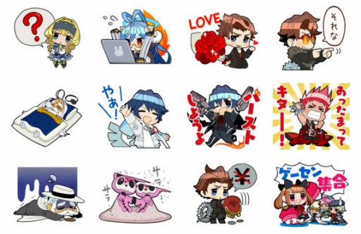 画像ギャラリー No.001のサムネイル画像 / 「ガンスリンガー ストラトス」シリーズのちびキャラがLINEスタンプに登場