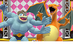 カイリキーとリザードンのコンビが来場者を笑わせる（？）　「ポケモンEXPOジム」に新アトラクション「ポケモンお笑い劇場」が登場