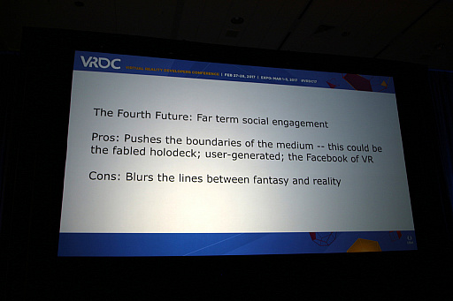 画像ギャラリー No.006のサムネイル画像 / ［GDC 2017］VRはこう進化する。VRの未来形が語られたセッションをレポート