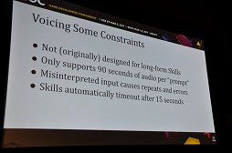 画像ギャラリー No.009のサムネイル画像 / ［GDC 2017］Amazon Alexaを使って新時代のサウンドノベルに挑戦。音声だけのアドベンチャーゲームの復活はあるか？