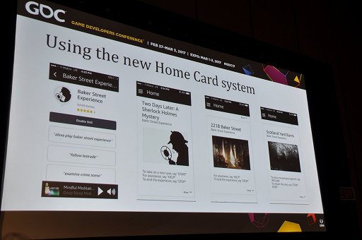 画像ギャラリー No.011のサムネイル画像 / ［GDC 2017］Amazon Alexaを使って新時代のサウンドノベルに挑戦。音声だけのアドベンチャーゲームの復活はあるか？