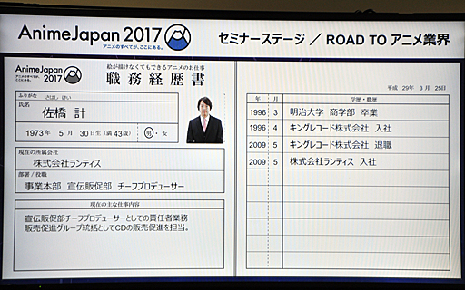 画像ギャラリー No.006のサムネイル画像 / 「AnimeJapan 2017」で行われた,気になりすぎる講演「絵が描けなくてもできるアニメのお仕事」の内容をレポート