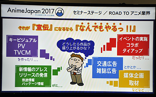 画像ギャラリー No.011のサムネイル画像 / 「AnimeJapan 2017」で行われた,気になりすぎる講演「絵が描けなくてもできるアニメのお仕事」の内容をレポート