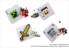 画像ギャラリー No.001のサムネイル画像 / 水でくっつくブロックで「マイクラ」のキャラやアイテムを作れる「マインクラフト クラフトキューブ デザインキット Aアソート」が6月上旬に発売