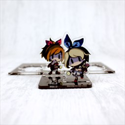 画像ギャラリー No.002のサムネイル画像 / 「深夜廻」の主人公2人を模ったアクリルフィギュアが本日発売