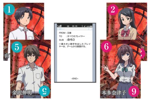 画像ギャラリー No.003のサムネイル画像 / 「王様ゲーム The Animation」のカードゲームがアニメイト主要店舗とアニメイトオンラインショップで11月29日に発売