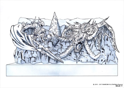 画像ギャラリー No.001のサムネイル画像 / 「FFXIV」第69回さっぽろ雪まつりに,ニーズヘッグとエスティニアンの決戦を表現した雪像を出展
