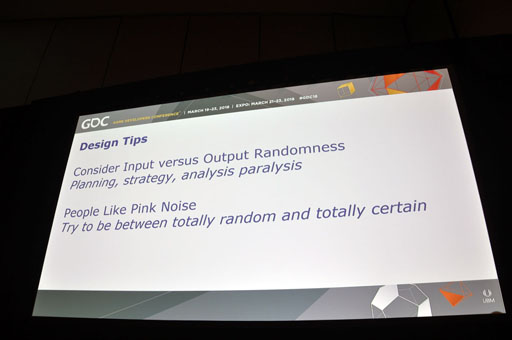 画像ギャラリー No.016のサムネイル画像 / ［GDC 2018］またボードゲームデザインデイがGDCにやってきた。ボードゲームにおけるランダマイザの特性とは