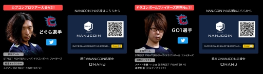 画像ギャラリー No.002のサムネイル画像 / eスポーツ大会「COMBO BREAKER 2018」に出場する4人のプロ格闘ゲームプレイヤーを仮想通貨NANJCOINで応援できる企画が実施