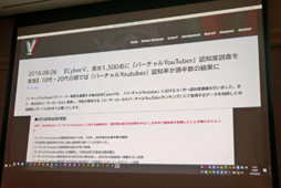 画像ギャラリー No.006のサムネイル画像 / ［CEDEC 2018］バーチャルYouTuberの課題は罰ゲーム？　同時運用の苦労などが語られた講演「Vtuberのビジネスの最新動向と必要とされる技術について」をレポート