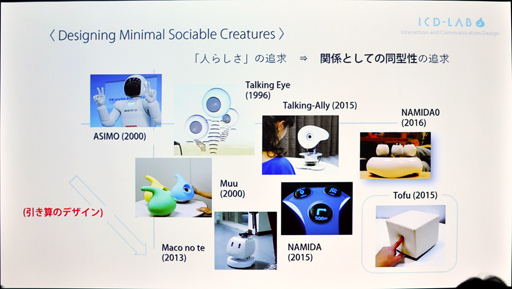 画像ギャラリー No.005のサムネイル画像 / ［CEDEC 2018］ロボットと人間の関係性に注目した「弱いロボット」の可能性