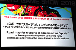 画像ギャラリー No.002のサムネイル画像 / ［TGS 2018］eスポーツの発展に向けて業界が取り組むべき課題とは？　パネルディスカッションで議論が交わされた基調講演レポート