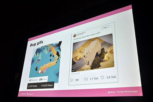 画像ギャラリー No.006のサムネイル画像 / ［GDC 2019］ゲームのプロモーションに活用されるGIF動画。拡散されるにはどう作り，どう公開するのか