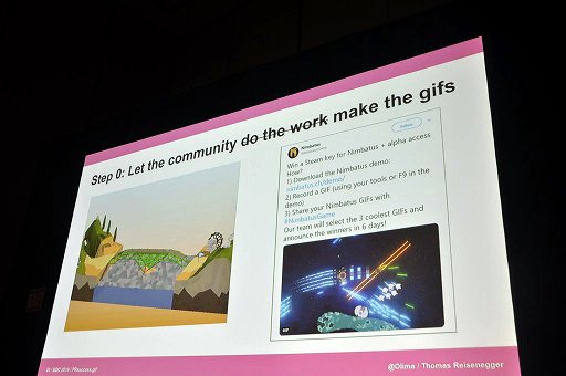 画像ギャラリー No.015のサムネイル画像 / ［GDC 2019］ゲームのプロモーションに活用されるGIF動画。拡散されるにはどう作り，どう公開するのか