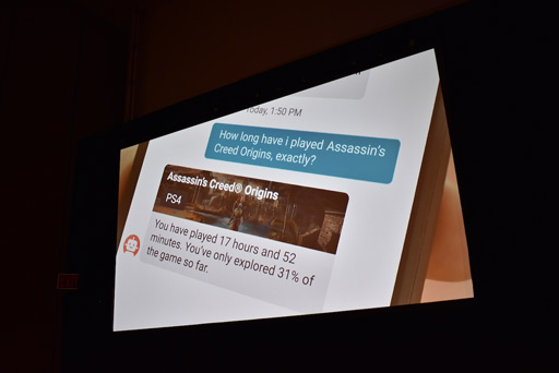 画像ギャラリー No.004のサムネイル画像 / ［GDC 2019］ハロー，SAM。ゲーマーに特化したAIアシスタントを紹介する「Building "SAM" the First AI Chatbot for Players」をレポート