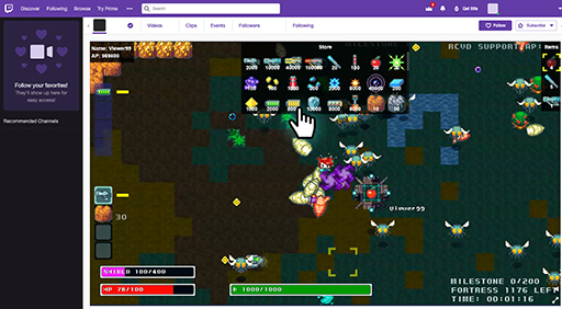 画像ギャラリー No.011のサムネイル画像 / Genvidが手がける次世代ゲーム実況システムは，実況中のゲーム内に視聴者が干渉できる？