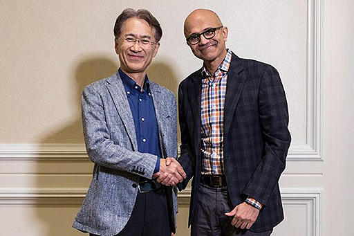 画像ギャラリー No.002のサムネイル画像 / ソニーとMicrosoft，クラウドベースのゲームとAIで提携。将来のクラウドソリューションを「Azure」を活用して共同開発へ