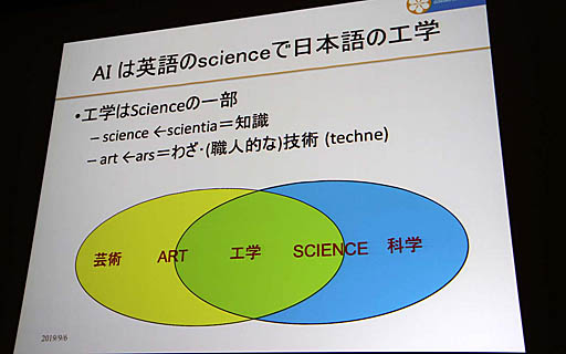 画像ギャラリー No.029のサムネイル画像 / ［CEDEC 2019］日本古来の「虫の視点」がAIの今後のカギを握る。AI研究者，中島秀之氏による基調講演「AIの諸問題に対する日本語的アプローチ」レポート