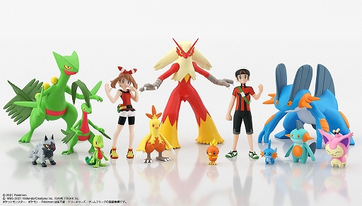 画像ギャラリー No.001のサムネイル画像 / 「ポケモンスケールワールド ホウエン地方」が5月に発売。ハルカ・ユウキなど11種類のフィギュアが登場