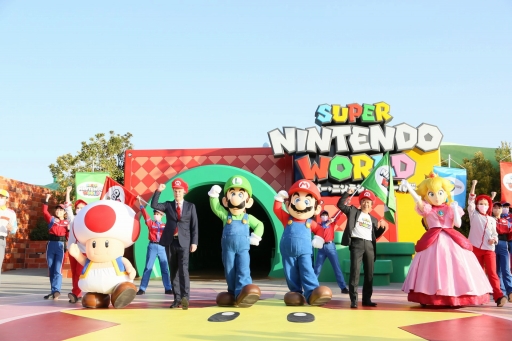 画像ギャラリー No.002のサムネイル画像 / USJの新エリア「SUPER NINTENDO WORLD」グランドオープンセレモニーが開催。宮本 茂氏が,現実に再現されたマリオの世界への思いを語った