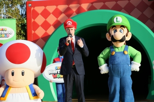 画像ギャラリー No.003のサムネイル画像 / USJの新エリア「SUPER NINTENDO WORLD」グランドオープンセレモニーが開催。宮本 茂氏が,現実に再現されたマリオの世界への思いを語った