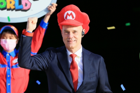 画像ギャラリー No.019のサムネイル画像 / USJの新エリア「SUPER NINTENDO WORLD」グランドオープンセレモニーが開催。宮本 茂氏が,現実に再現されたマリオの世界への思いを語った