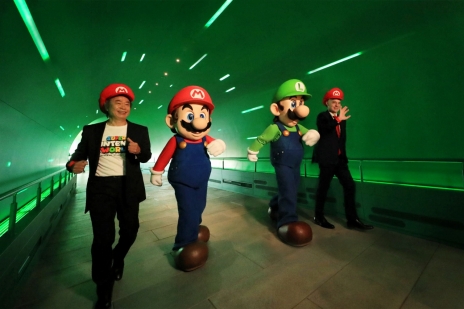 画像ギャラリー No.021のサムネイル画像 / USJの新エリア「SUPER NINTENDO WORLD」グランドオープンセレモニーが開催。宮本 茂氏が,現実に再現されたマリオの世界への思いを語った