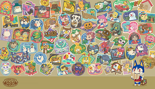 画像ギャラリー No.001のサムネイル画像 / 「どうぶつの森」が20周年。記念イラストが公式Twitterで公開