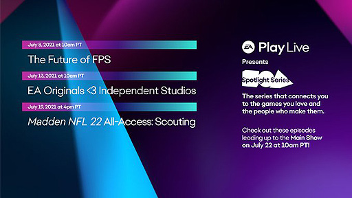 画像ギャラリー No.002のサムネイル画像 / 「EA Play Live」メインショーに向けた4つのライブ番組“Spotlight”配信が発表。FPS回はApex LegendsとBattlefield 2042にフォーカス