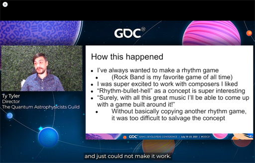 画像ギャラリー No.011のサムネイル画像 / ［GDC 2021］今年もFailure Workshopがやってきた。作者自ら「最低のゲームと最高のサントラ」と評するリズムゲームに，何が起こったのか