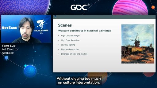 画像ギャラリー No.005のサムネイル画像 / ［GDC 2021］西洋の伝統的絵画とは異なる，中国伝統絵画の技法から作られるアートスタイルとは