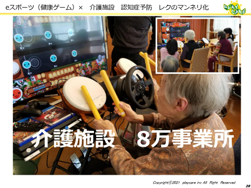 画像ギャラリー No.023のサムネイル画像 / ゲームなどのデジタルコンテンツを活用して高齢者の健康を維持する事例を紹介。「ゲーミファイ・ネットワーク 第15回勉強会」聴講レポート