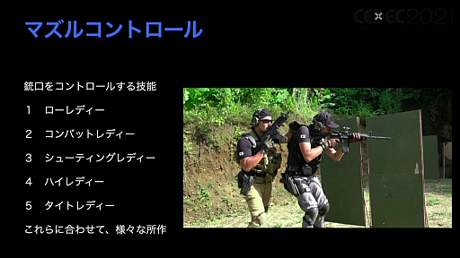 画像ギャラリー No.012のサムネイル画像 / ［CEDEC 2021］銃の構えは，正しく描かれているほうが珍しい！？　銃器や装備，戦技をゲームでリアルに登場させるための手法を，田村装備開発の専門家が解説
