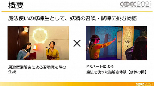 画像ギャラリー No.017のサムネイル画像 / ［CEDEC 2021］XR謎解きエンターテインメント「code name:WIZARD」はどのように作られたのか