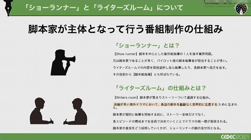 画像ギャラリー No.019のサムネイル画像 / ［CEDEC 2021］複数名のシナリオライターがどのように共同作業を進めるべきか。アカツキが考える“至高のシナリオチーム”の作り方