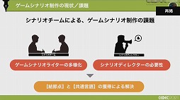 画像ギャラリー No.032のサムネイル画像 / ［CEDEC 2021］複数名のシナリオライターがどのように共同作業を進めるべきか。アカツキが考える“至高のシナリオチーム”の作り方